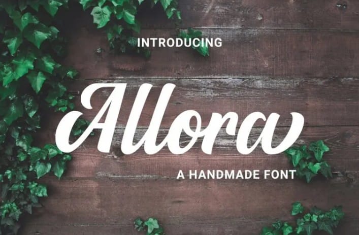 Allora Script Font