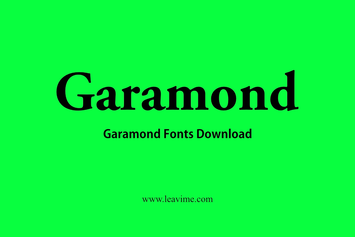 Garamond Fonts Download