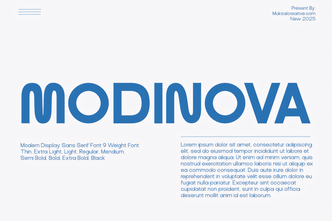 Modinova Font