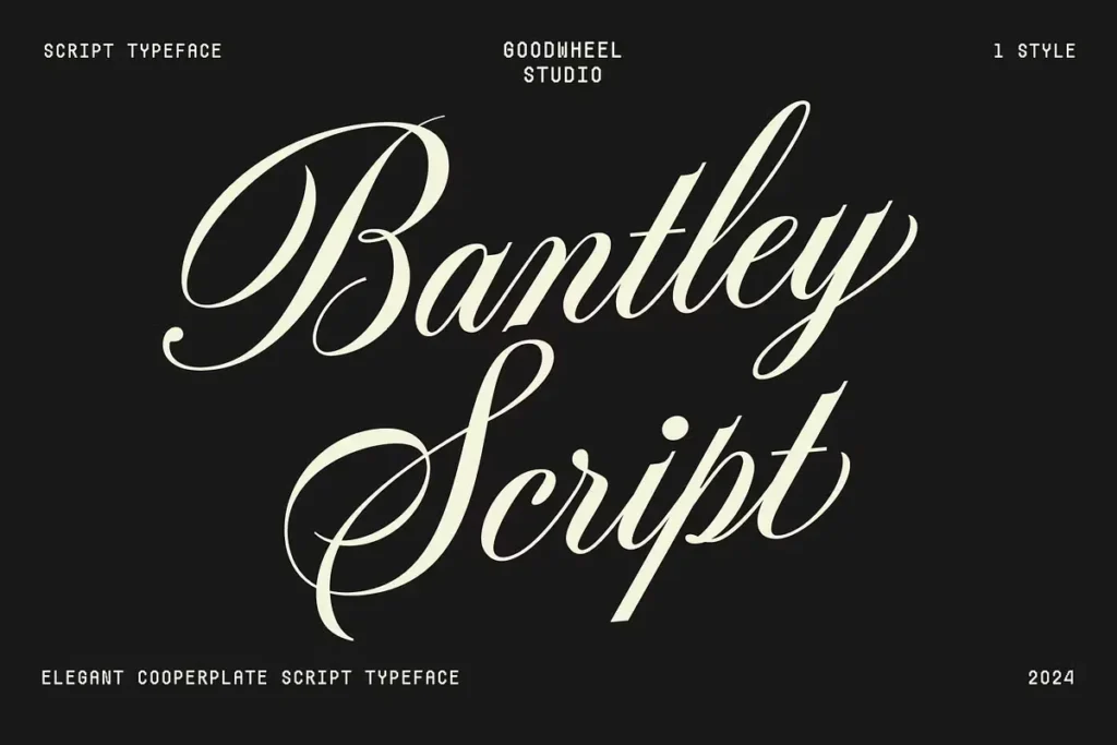 Bantley Calligraphy Script Font