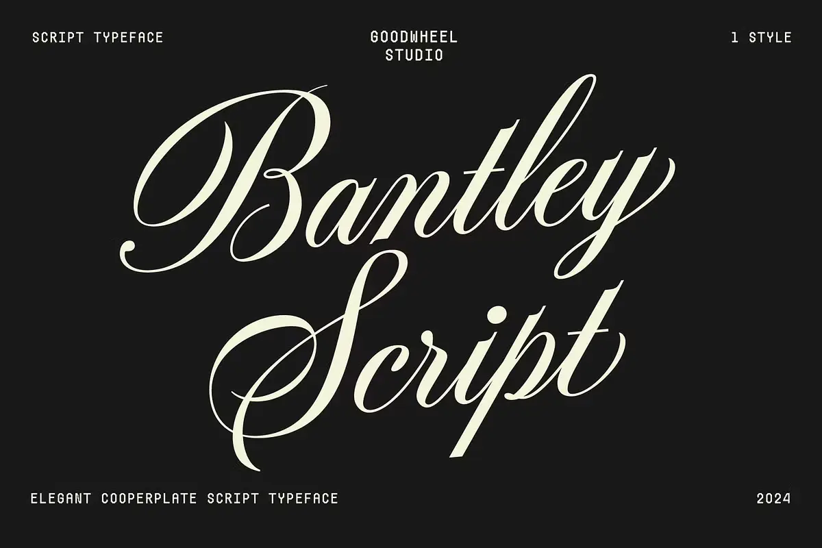 Bantley Calligraphy Script Font