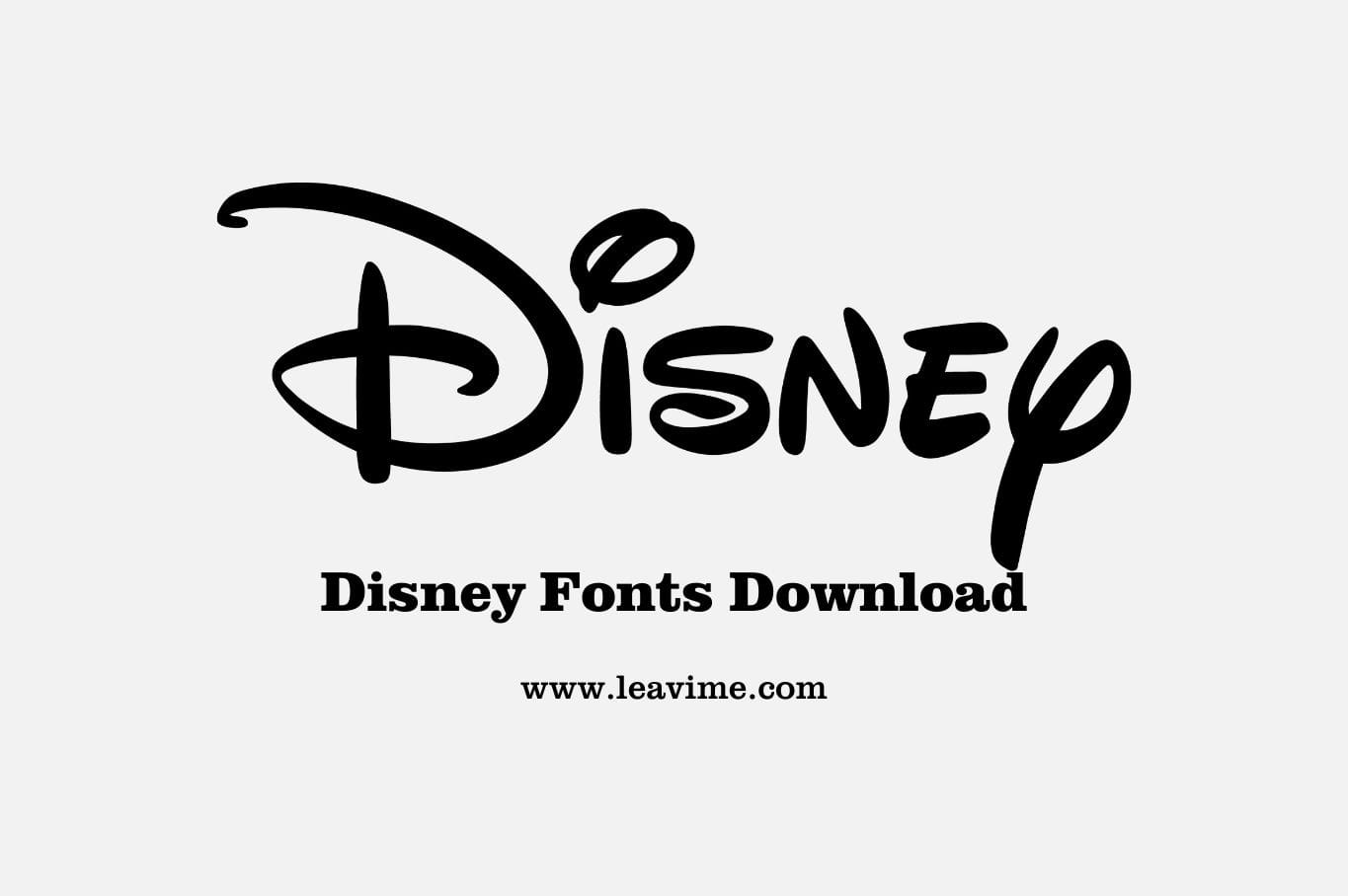 disney fonts