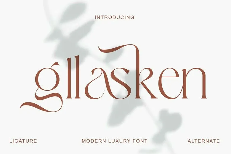Gllasken Font