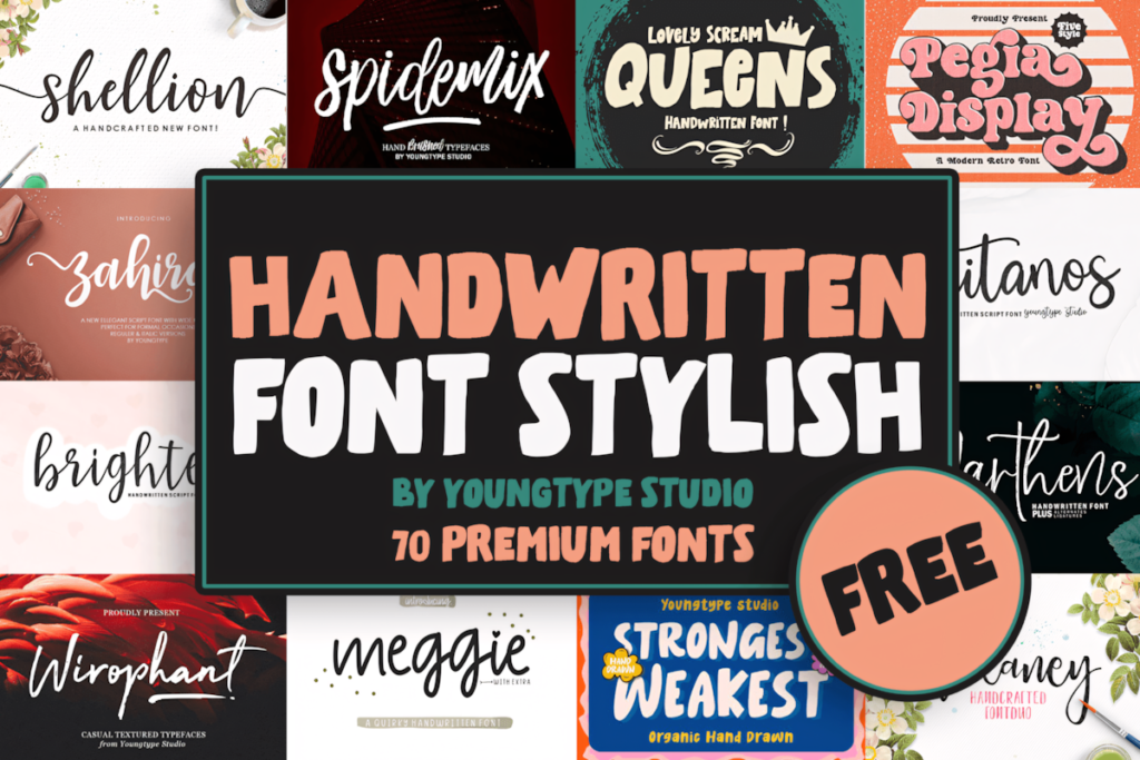 Handwritten Stylish Font Bundle