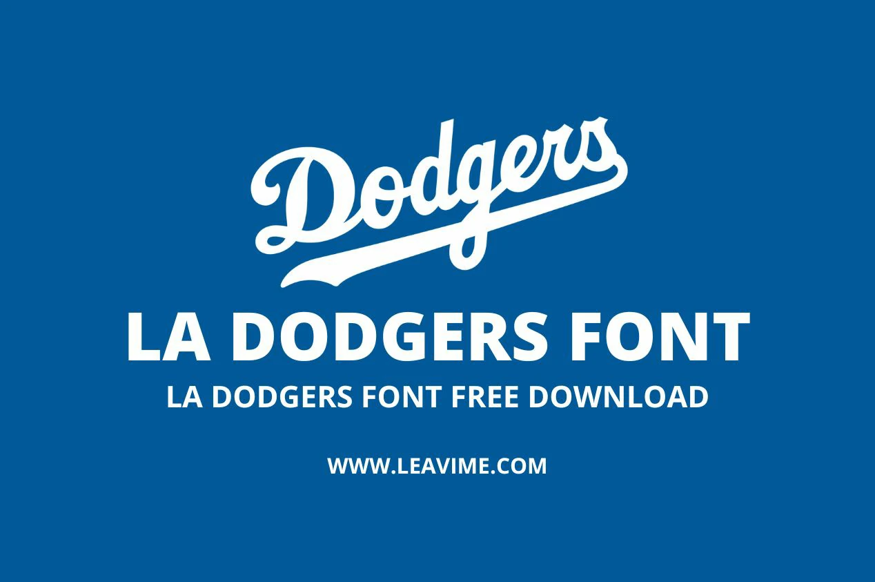 LA Dodgers font