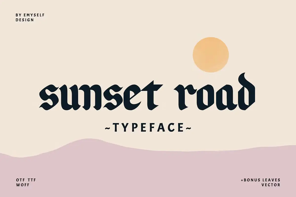 Sunset Road Typeface