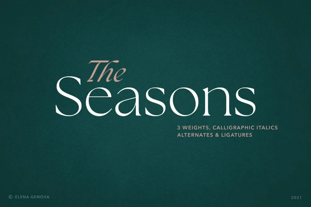 The Seasons Serif Font