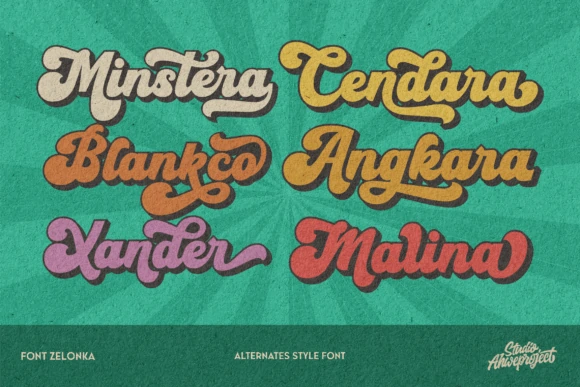 Zelonka Font