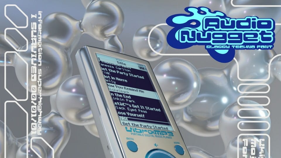 Audio Nugget Y2K Font