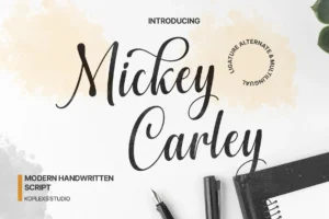 Mickey Carley Modern Handwritten Script