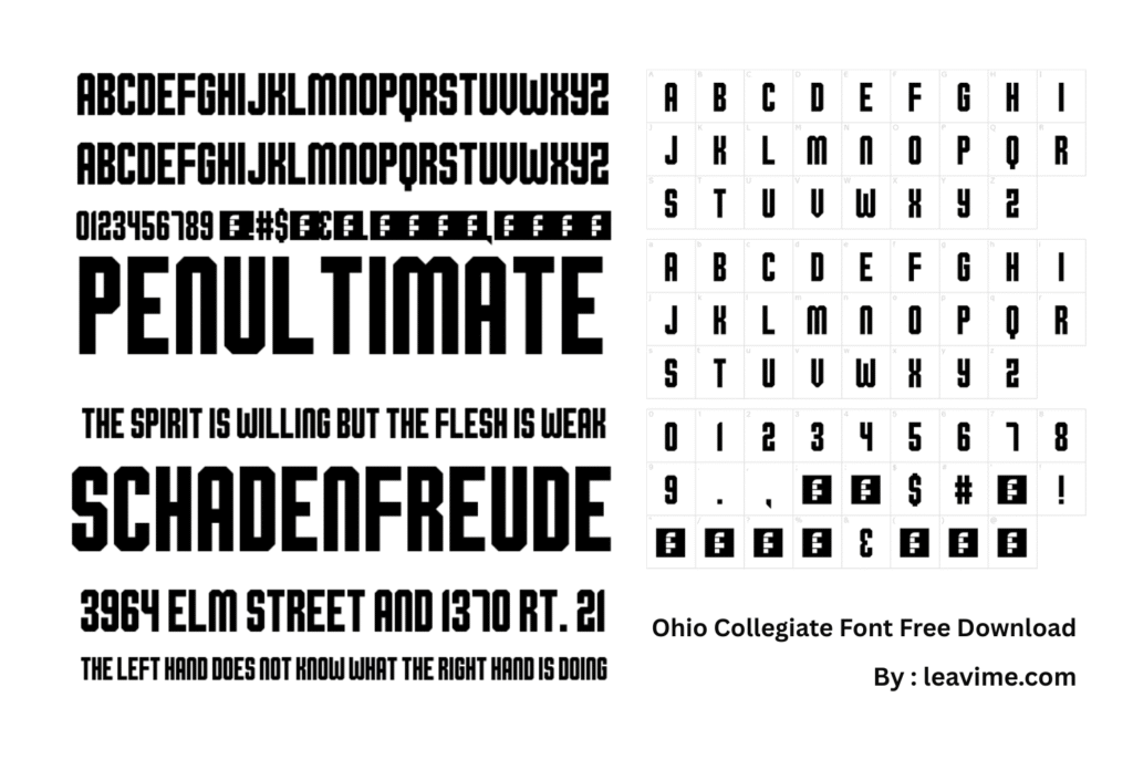Ohio Collegiate Font