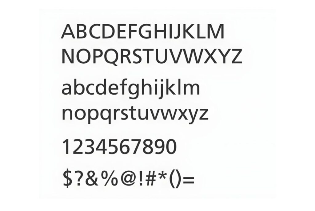 Frutiger Font