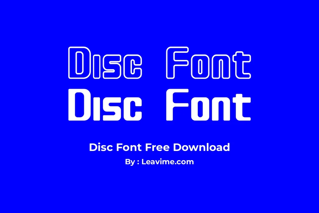 Disc Font