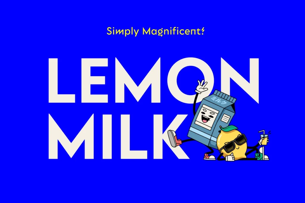 lemon and milk font