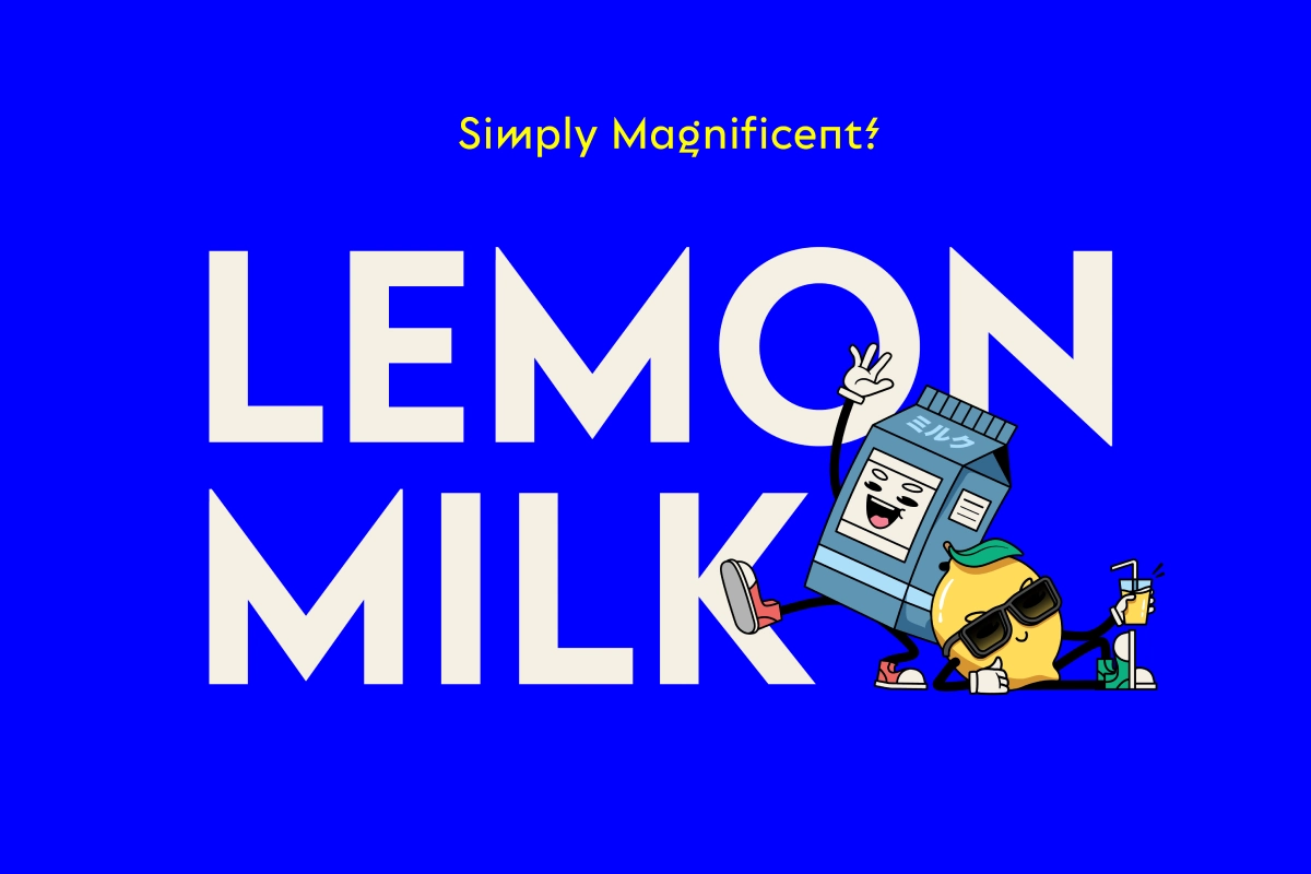 lemon and milk font