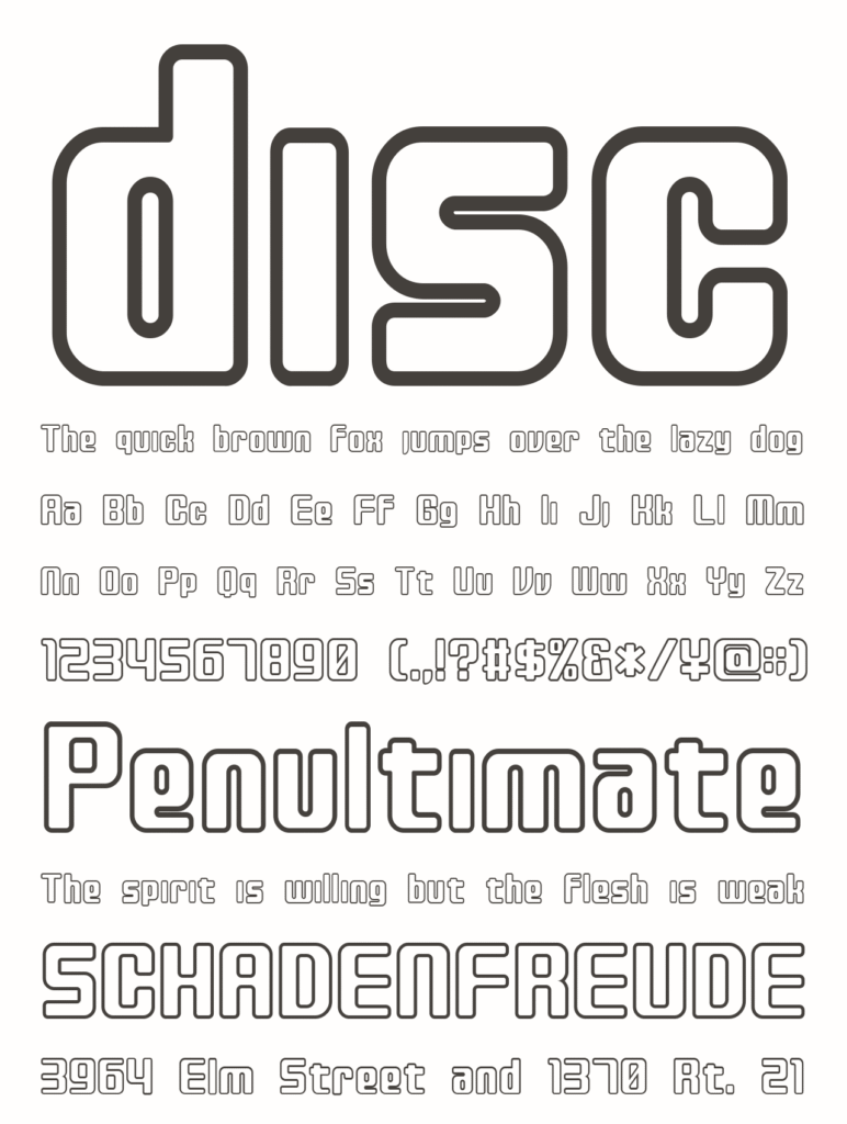 Disc Font