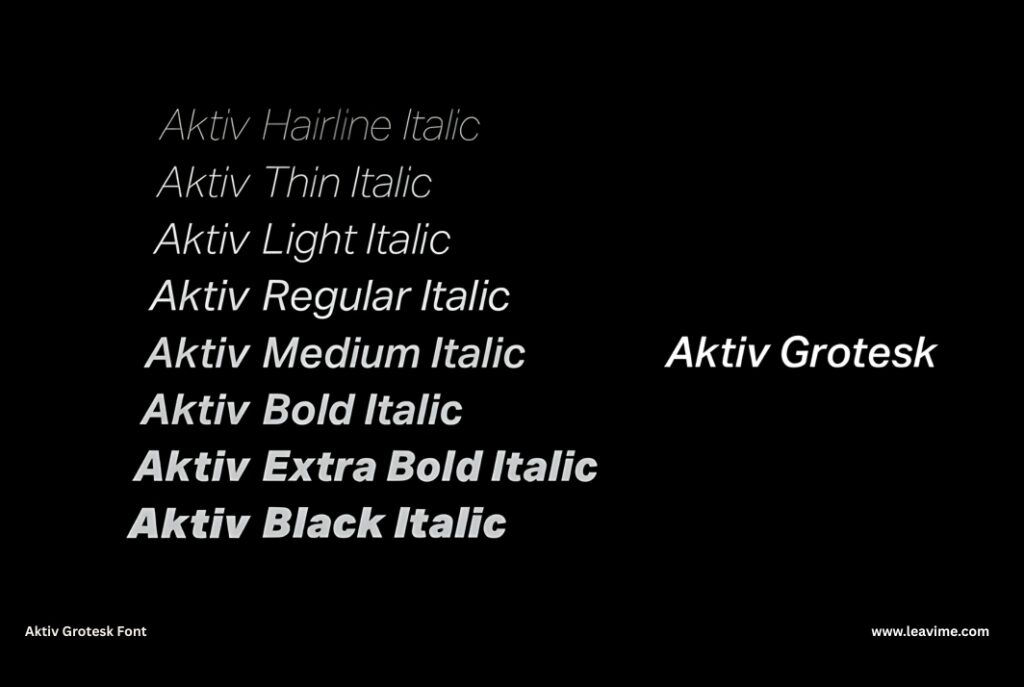 Aktiv Grotesk Font