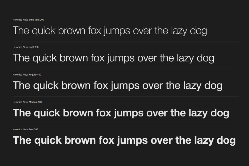 Helvetica Neue
