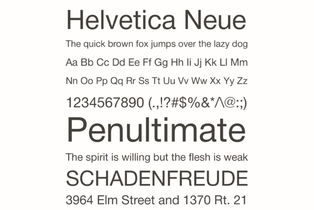 Helvetica Neue